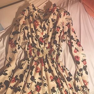 Rose dress- long sleeves.